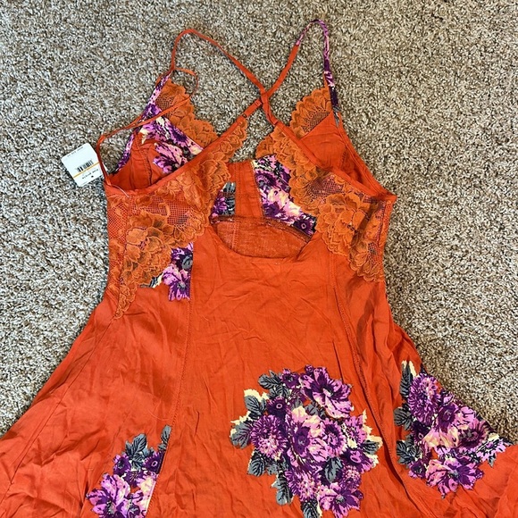 Free People Table for 2 Trapeze slip dress S - Picture 6 of 10